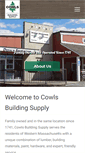 Mobile Screenshot of cowlsbuildingsupply.com